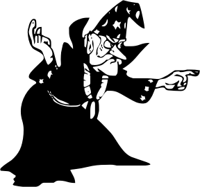 openclipart圖庫：Wizard Silhouette