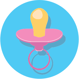 openclipart圖庫：Pink Pacifier Icon