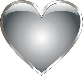 openclipart圖庫：Stainless Steel Heart