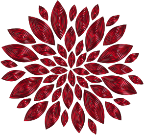 openclipart圖庫：Chromatic Flower Petals 13