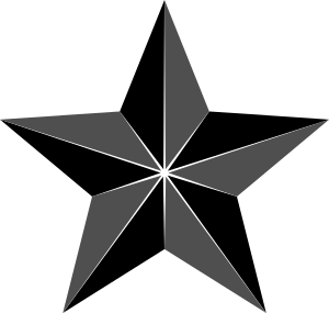 openclipart圖庫：Segmented star