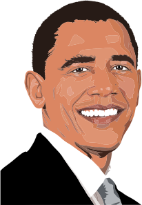 openclipart圖庫：Realistic Barack Obama Portrait