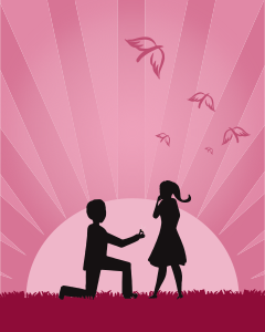 openclipart圖庫：Marriage Proposal Recreated