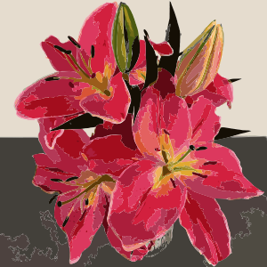 openclipart圖庫：Flowers make good smell