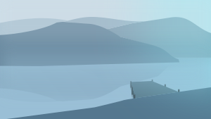 openclipart圖庫：Misty Lake