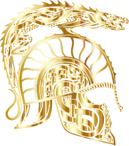 openclipart圖庫：Children Of Hurin Dragon Helm Gold No Background