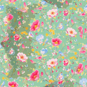 openclipart圖庫：Flower Wall Dimsun Pattern