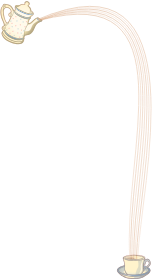 openclipart圖庫：Pouring Coffee Border
