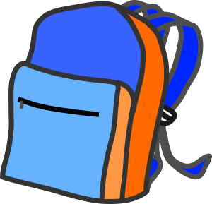 openclipart圖庫：School backpack