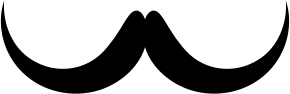 openclipart圖庫：Mustache Silhouette 3
