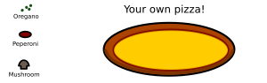 openclipart圖庫：Create your own pizza!