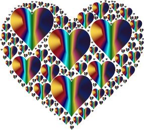 openclipart圖庫：Hearts In Heart Rejuvenated 2