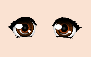 openclipart圖庫：Olhos estilo manga