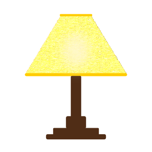 openclipart圖庫：YELLOW LAMP SHADE-simple-three-color