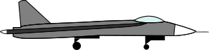 openclipart圖庫：Simple Sukhoi Drawing