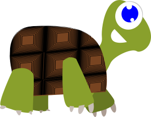 openclipart圖庫：Blue-Eyed Turtle crawling