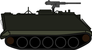 openclipart圖庫：M113 Armoured Personnel Carrier