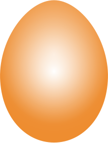 openclipart圖庫：Orange Easter Egg