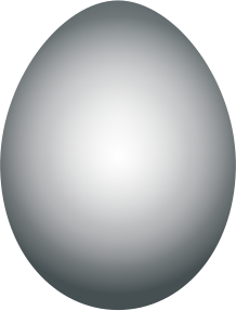 openclipart圖庫：Grayscale Easter Egg