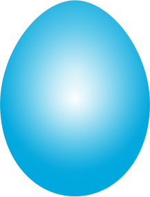openclipart圖庫：Cyan Easter Egg