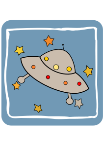 openclipart圖庫：Icon Space Flying Saucer