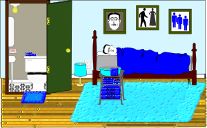 openclipart圖庫：Sick in Bed