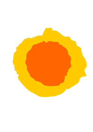 openclipart圖庫：Orange Sun 1