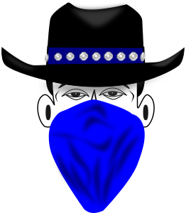 openclipart圖庫：Bandit Cowboy