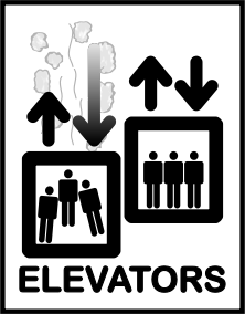 openclipart圖庫：Elevator Sign