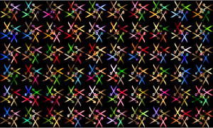openclipart圖庫：Scissors Pattern