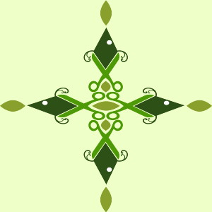 openclipart圖庫：Openclipart Pattern- Ornate Fish Tile