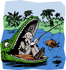 openclipart圖庫：Fishing in the Gator - Remix