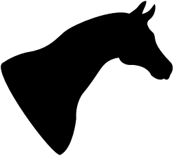 openclipart圖庫：Horse Head Silhouette
