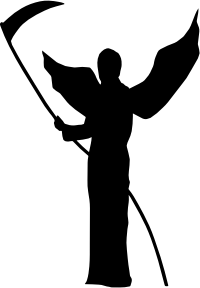 openclipart圖庫：Grim Reaper Silhouette