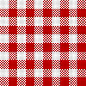 openclipart圖庫：Checker Plaid Cloth Red White