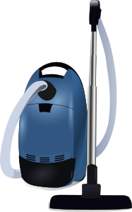 openclipart圖庫：Blue vacuum cleaner