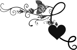 openclipart圖庫：Rose Floral Flourish 1