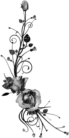 openclipart圖庫：Rose Floral Flourish 15