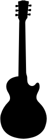 openclipart圖庫：Guitar Silhouette