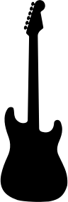 openclipart圖庫：Guitar Silhouette 2