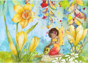 openclipart圖庫：Fairy And Lady Bug