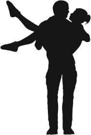 openclipart圖庫：Couple Silhouette 4
