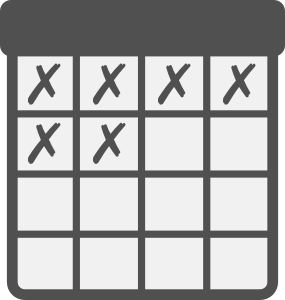 openclipart圖庫：Calendar with Crossed Days