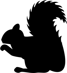 openclipart圖庫：Squirrel Profile Silhouette
