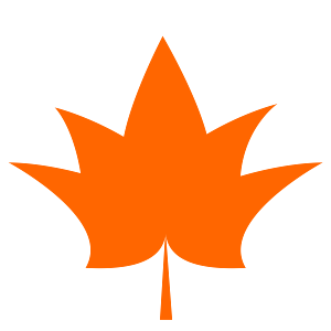 openclipart圖庫：Maple Leaf- one color- flat