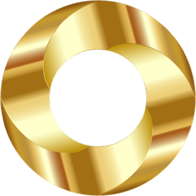 openclipart圖庫：Gold Torus Screw