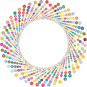 openclipart圖庫：Colorful Circles Shutter Vortex 3