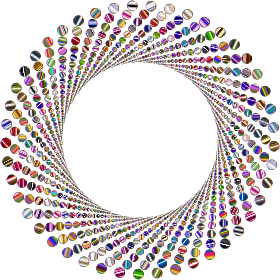 openclipart圖庫：Colorful Circles Shutter Vortex 8 Variation 2 No Background