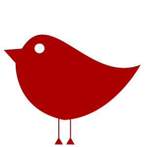 openclipart圖庫：Simple Birdie- Bird- one color- flat