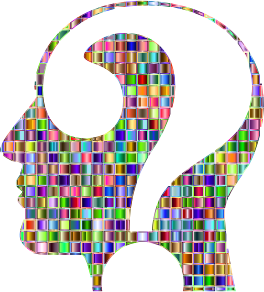 openclipart圖庫：Chromatic Mosaic Question Head